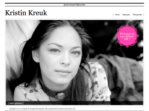 Kristin Kreuk's Official Site (20100120)